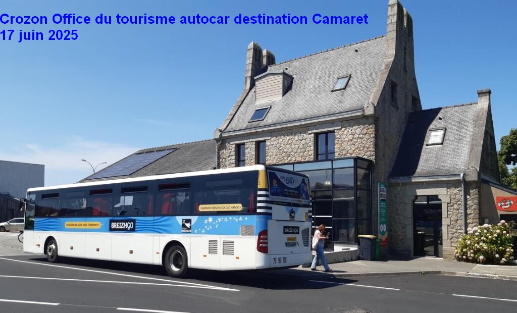 Crozon Office du tourisme autocar Breizhgo de Brest pour Camaret 17 06 2025.jpg